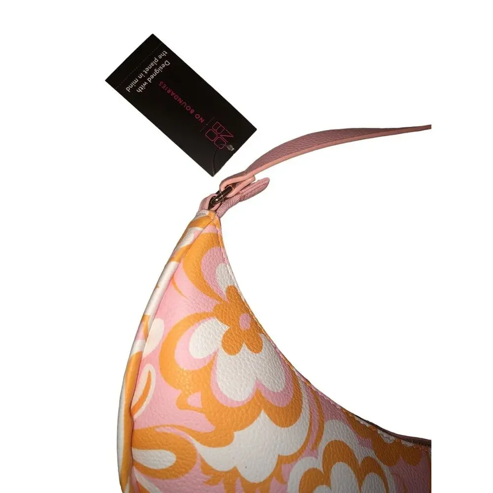 NWT No Boundaries Contemporary Half Moon -‎ Multicolor (Orange, Pink and Cream)